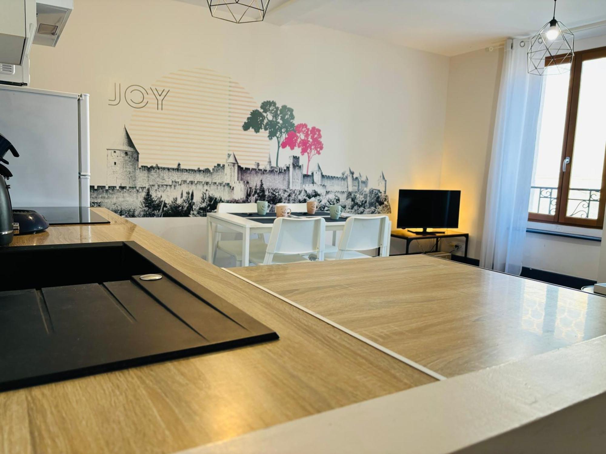 Spacieux, Climatise, Quartier Calme, Proche Chateau, Le Cocon De Joy Carcassonne Exteriér fotografie